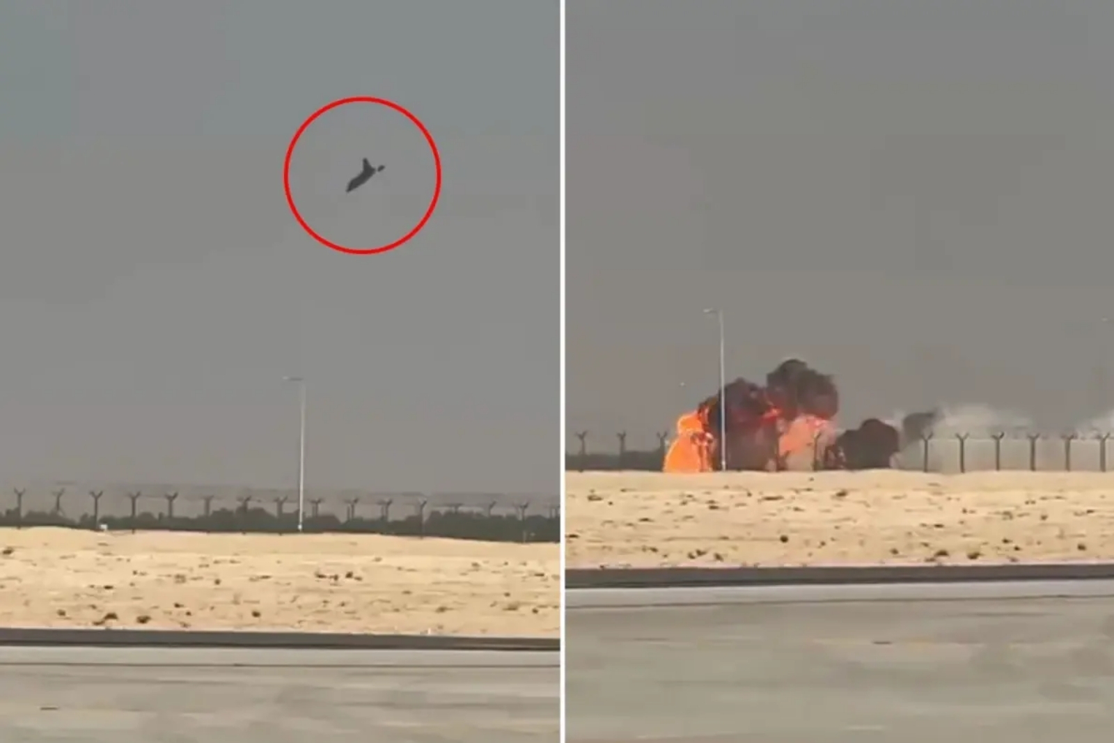 Dubai Airshow gösterisinde savaş uçağı düştü, 1 pilot öldü