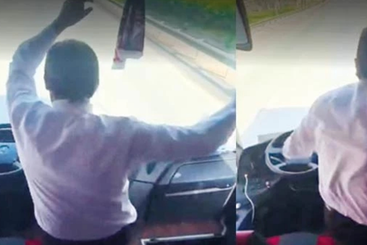 Antalyaspor taraftarlarını taşıyan otobüste şoförün seyir halinde dans etmesi tepki çekti olayla ilgili soruşturma başlatıldı