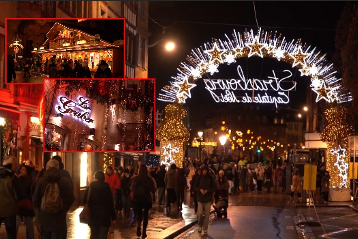 Avrupa’nın en eskisi olan Strazburg Noel Pazarı, ışıltılı atmosferiyle dikkat çekiyor