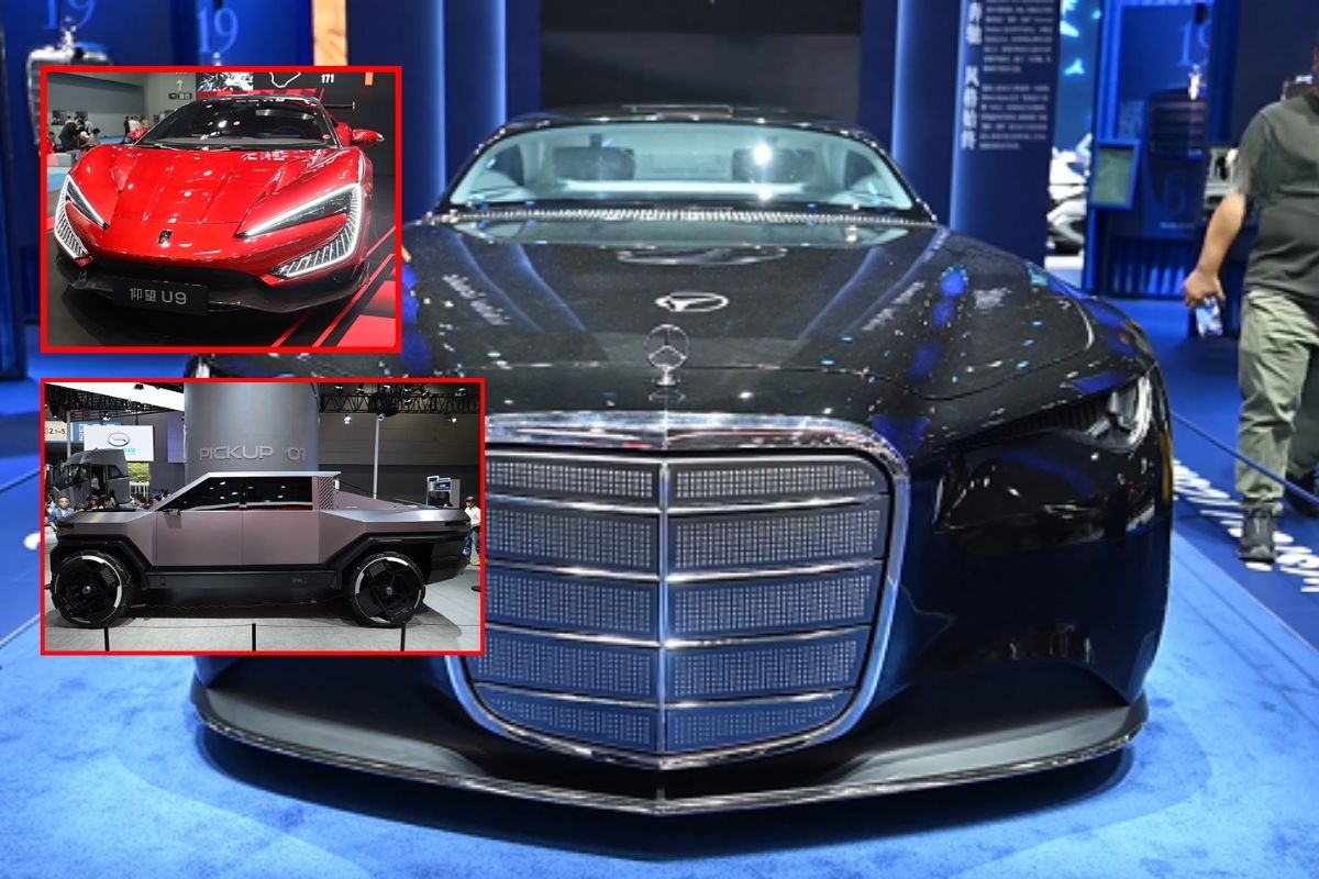 Çin'de Guangzhou Uluslararası Otomobil Fuarı'nda lüks araçlar sergilendi