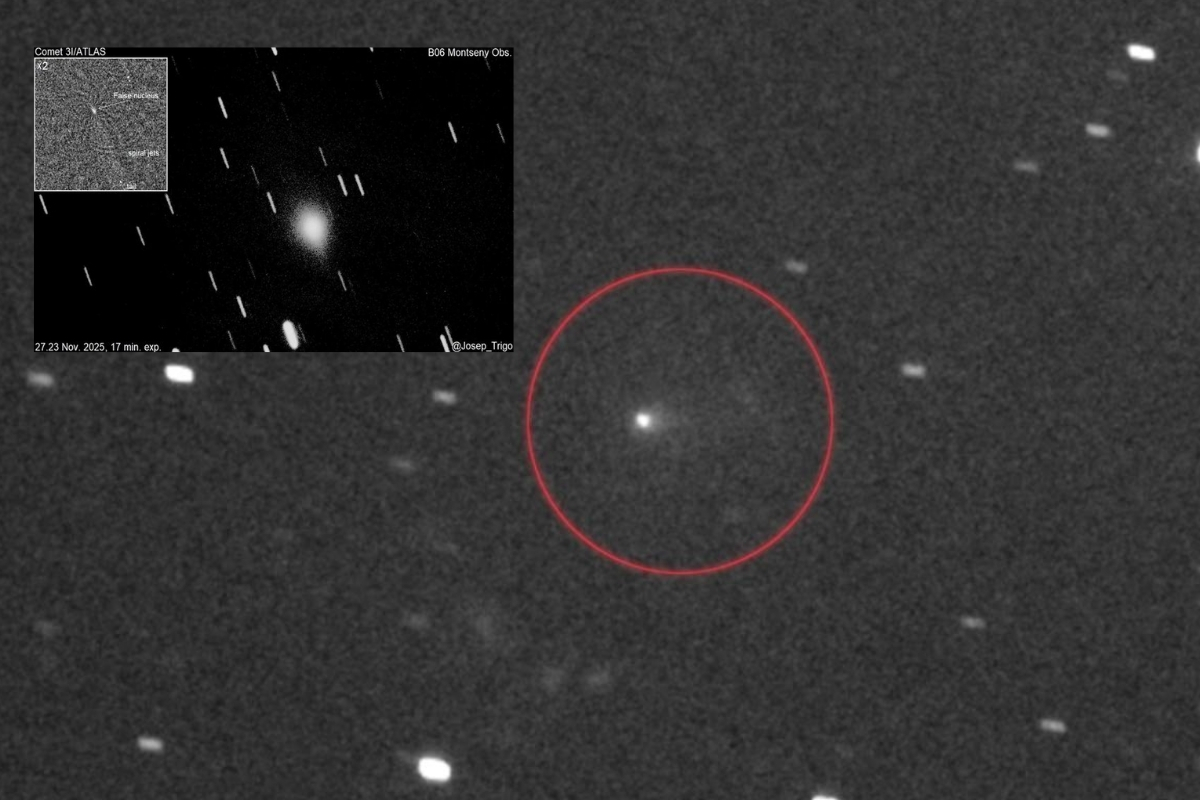 Yıldızlararası kuyruklu yıldız 3I/ATLAS, 16 saatlik düzenli ışık pulsuyla dikkat çekiyor