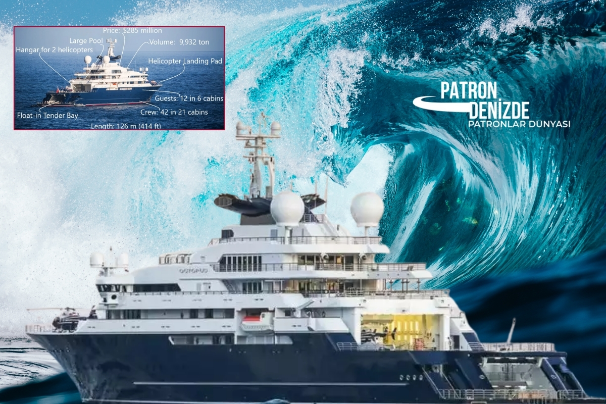 Microsoft'un kurucusu Paul Allen'in eşsiz yatı Octopus'un hikayesi