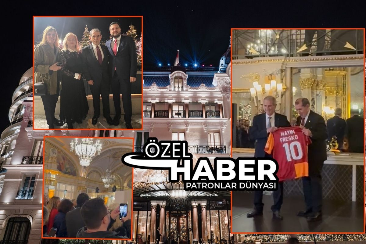 Jet sosyetenin mabedi Monte Carlo'daki Hotel de Paris'in tarihi İmparatorluk Salonu'nda Galatasaray daveti verildi Patronlar Dünyası anbean takip etti