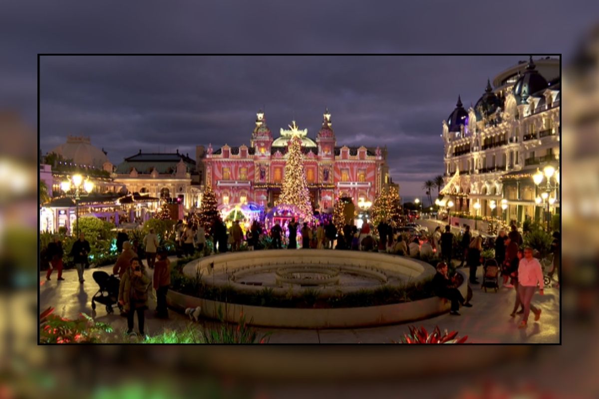 Monako, Noel ışıkları ile aydınlandı