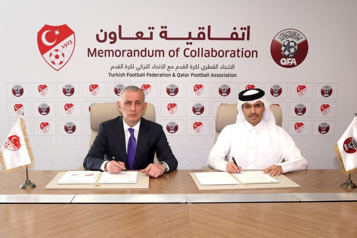 TFF, Katar Futbol Federasyonu ile iş birliği anlaşması imzaladı