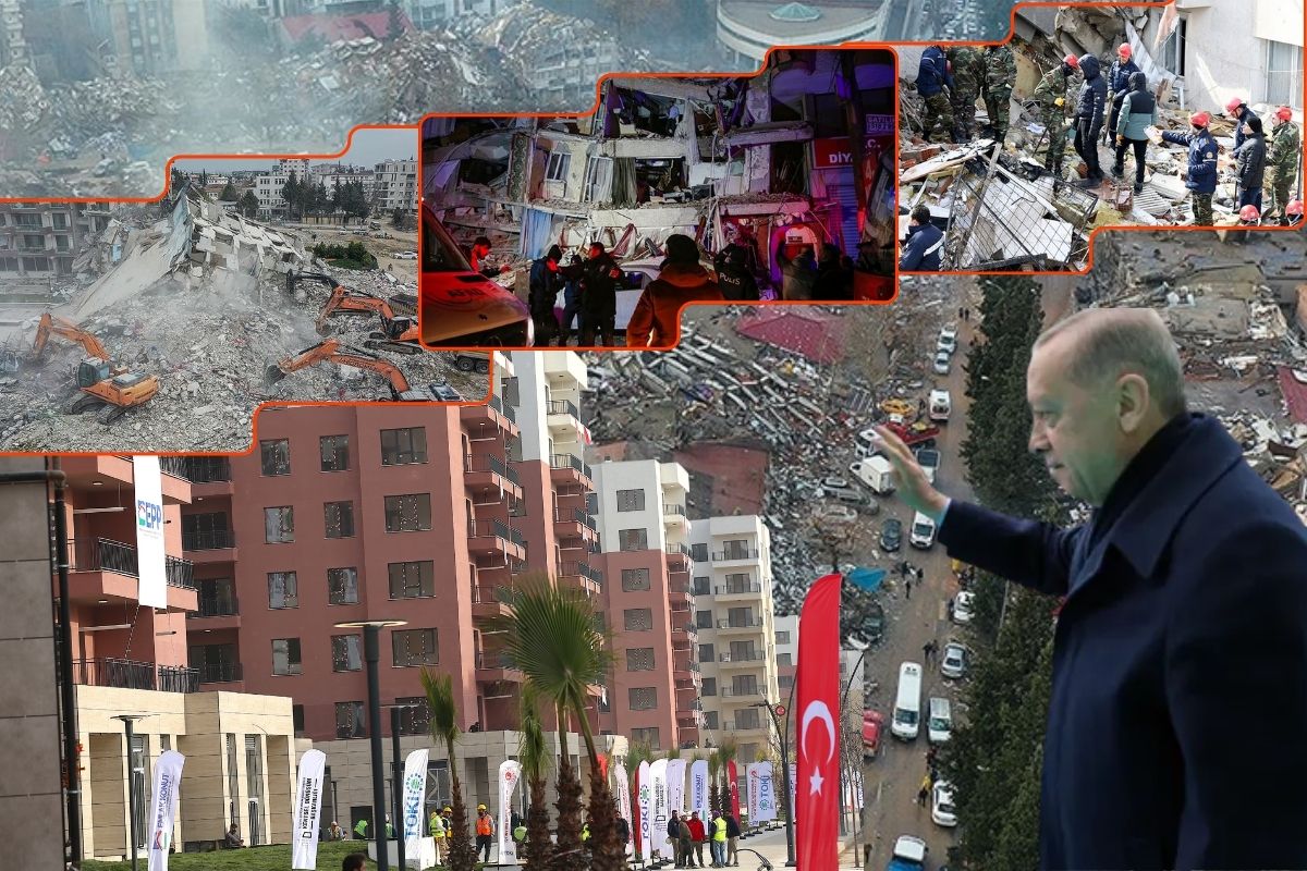Cumhurbaşkanı Erdoğan deprem sonrası inşa edilen 455 bininci afet konutunu Hatay’da teslim etti