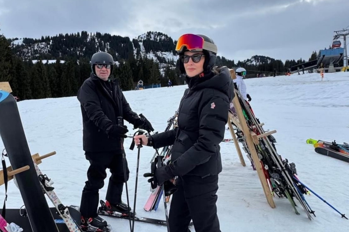 Dikran Masis ailesiyle birlikte İsviçre'nin Gstaad kentinde kayak tatiline çıktı