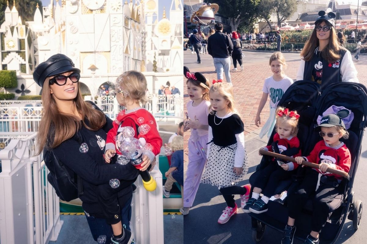 Paris Hilton, tanınmamak için Disneyland'da kahverengi perukla gezdi