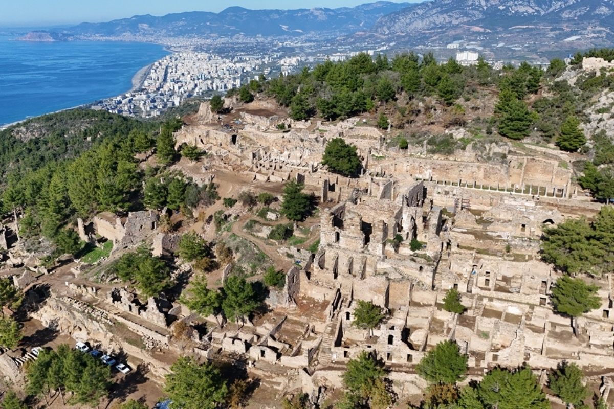 Zeytinyağının tarihi merkezi Alanya'daki Syedra Antik Kenti çıktı