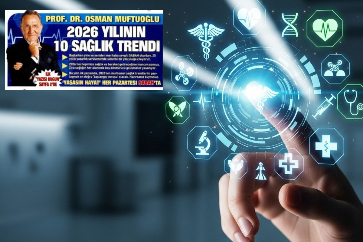 Profesör Doktor Osman Müftüoğlu’nun Sabah gazetesindeki ilk yazısı 2026’nın sağlık trendleri oldu