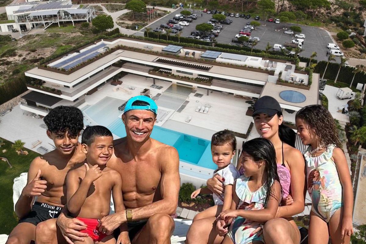 Ronaldo'nun futbolu bıraktıktan sonra yaşamak için yaptırdığı 1,2 milyar liralık malikanesi görüntülendi