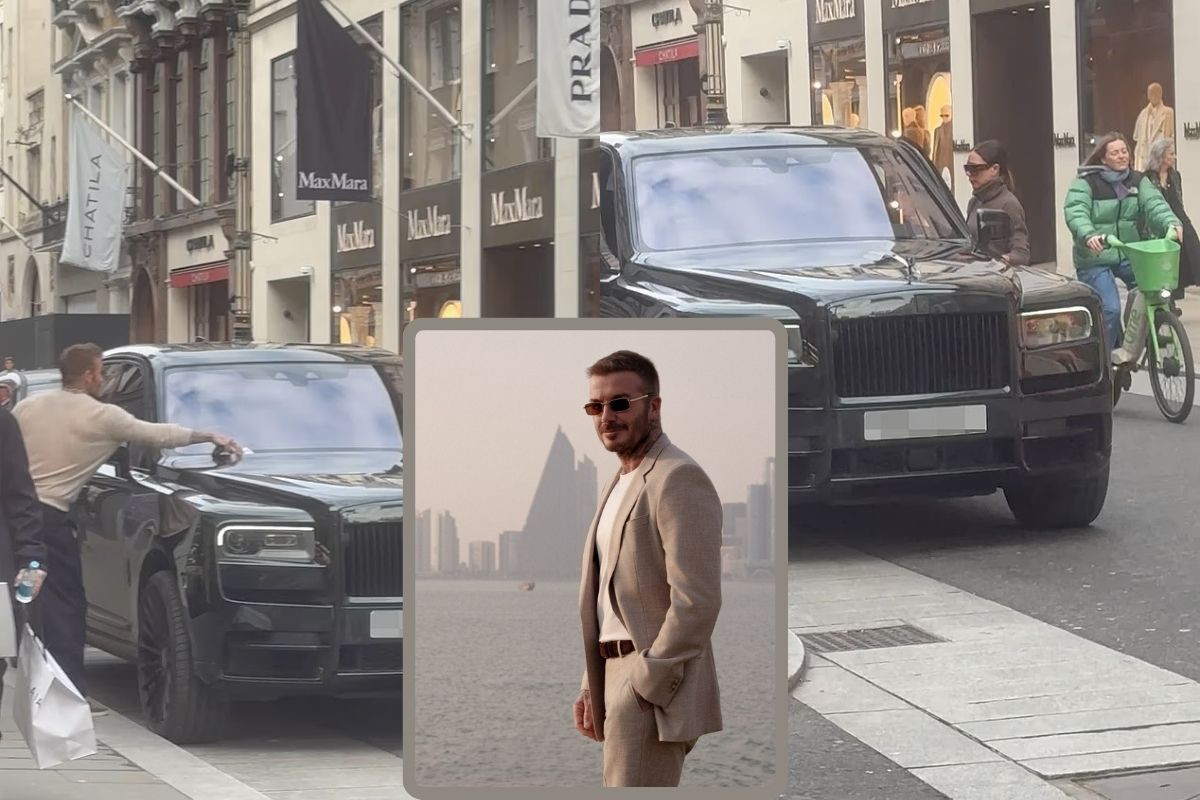 David Beckham, Rolex mağazasında koleksiyon bakarken Bentley aracına ceza kesildi, fişi ise yırtıp yoluna devam etti