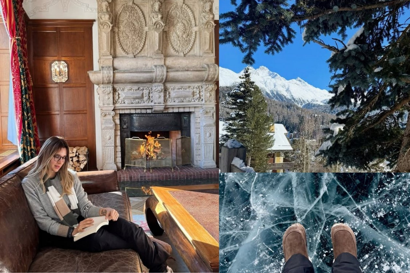 Pınar Sabancı ailesi ile gittiği St. Moritz'de inzivaya çekildi