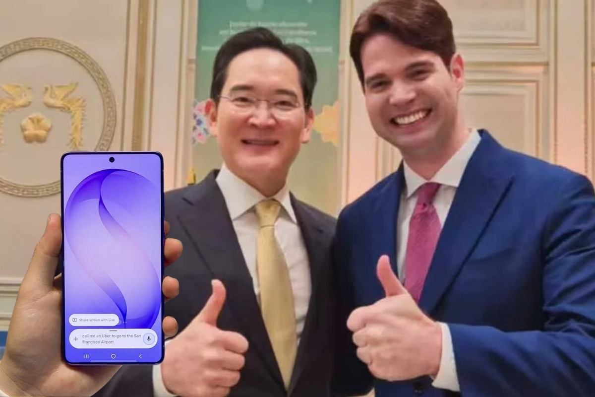 Galaxy telefon dondu, Samsung patronu fotoğrafı kendisi çekti