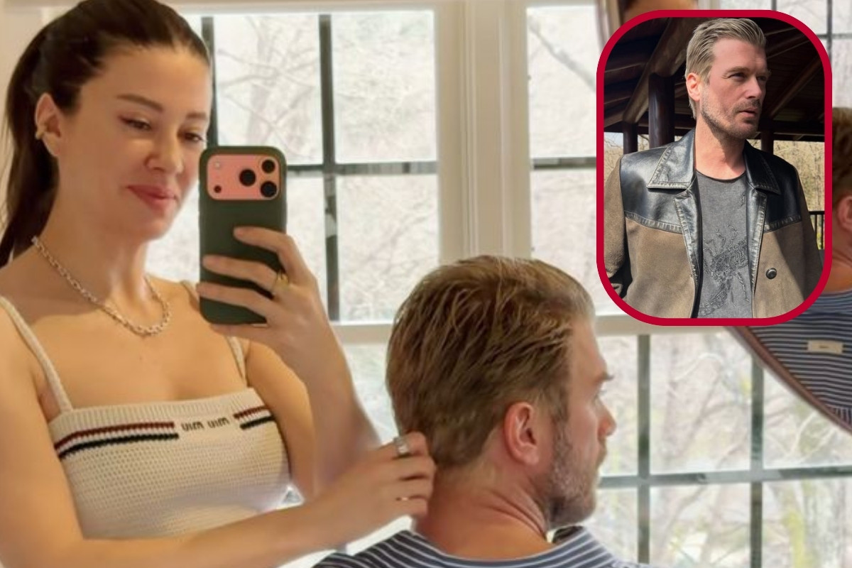 Başak Dizer, eşi Kıvanç Tatlıtuğ’un yeni imajını paylaştı