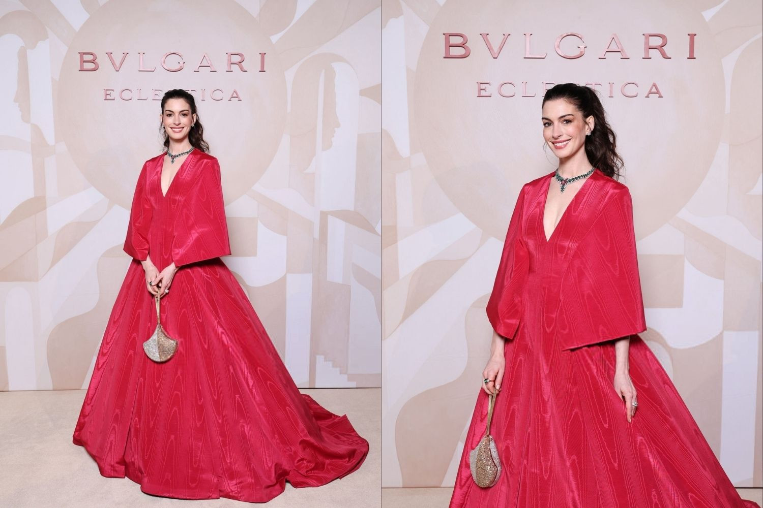 Anne Hathaway'in Milano'daki Bvlgari gecesi tarzı