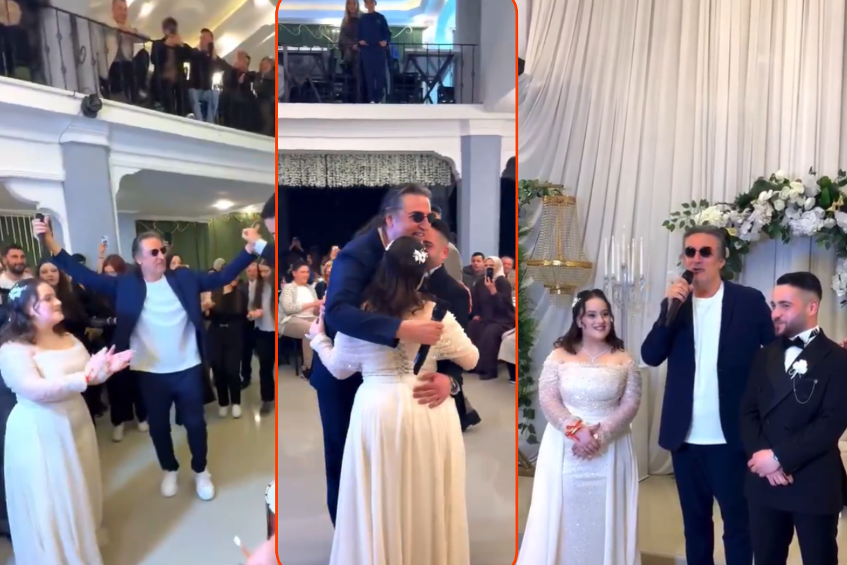 Şarkıcı Çelik ‘düğünümüze gelecek kimsemiz yok’ diyen çiftin düğününe katıldı, şarkı söyledi, halay çekti