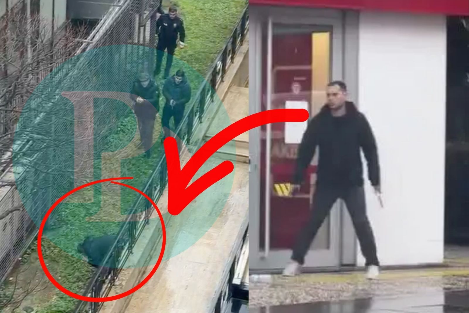 Beşiktaş'ta banka soygunu girişimi ardından kaçan şüphelinin etkisiz hale getirildiği anlara PD ulaştı