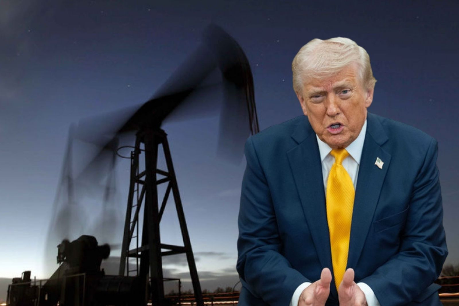 ABD Başkanı Donald Trump bir konuştu pir konuştu, petrol fırladı