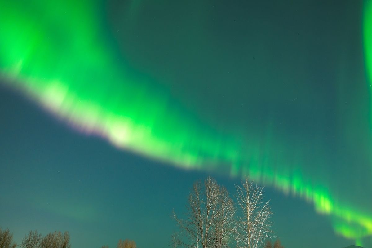 Geceler kısalırken Alaska'da Kuzey Işıkları görülmeye devam ediyor