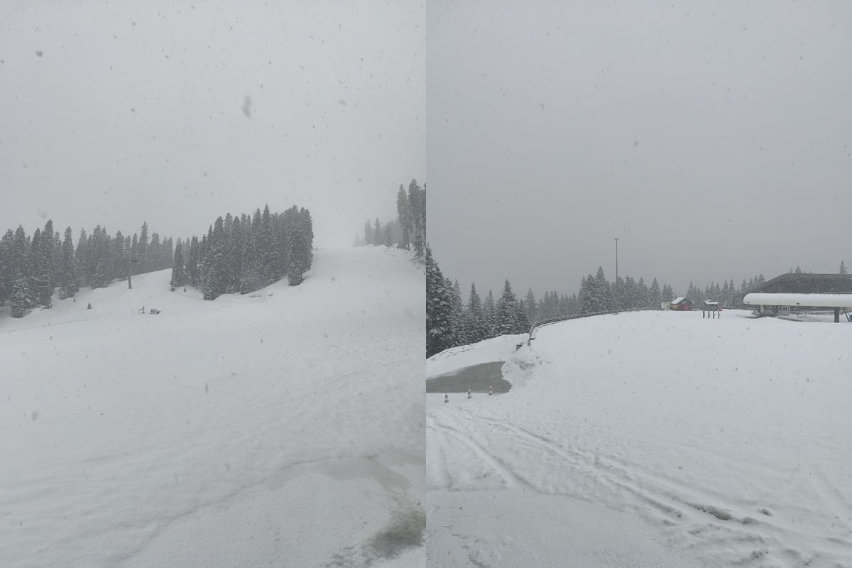 Ilgaz Dağı'nda kar yağışı etkili oluyor