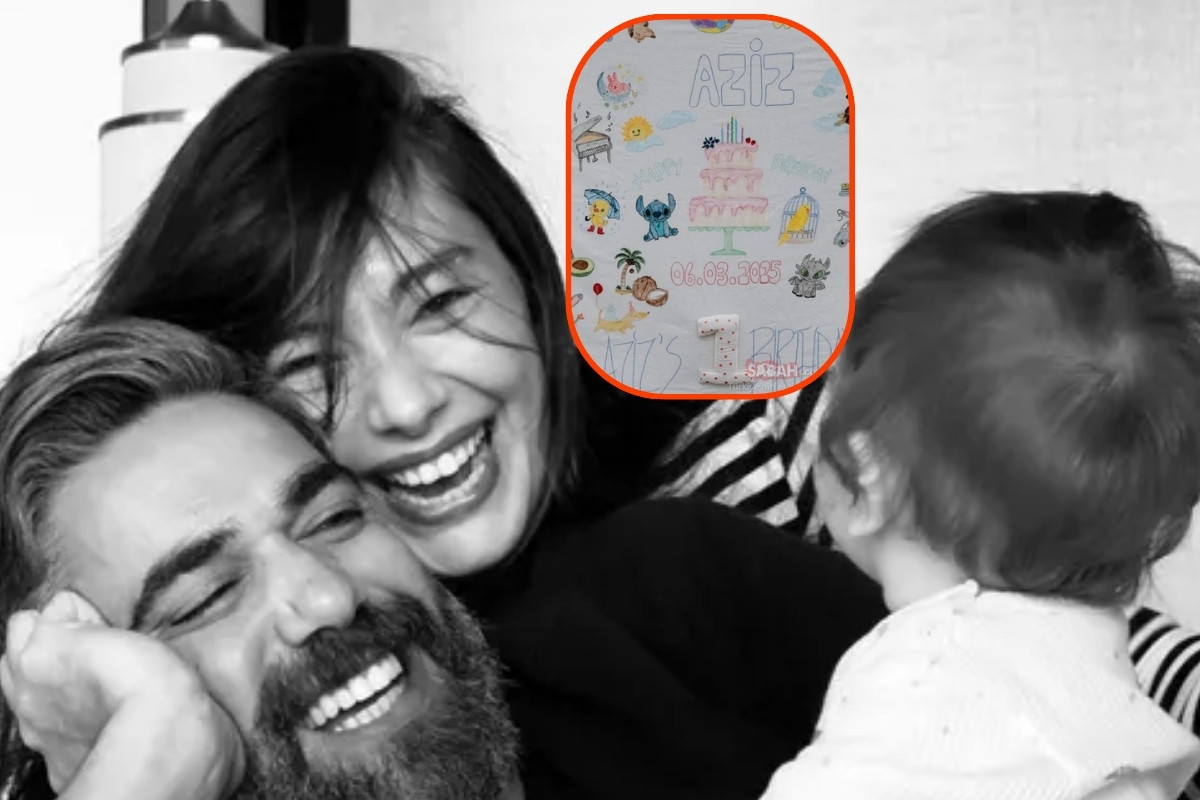 Neslihan Atagül ve Kadir Doğulu oğulları Aziz’in 1 yaşını duygusal mesajlarla kutladı