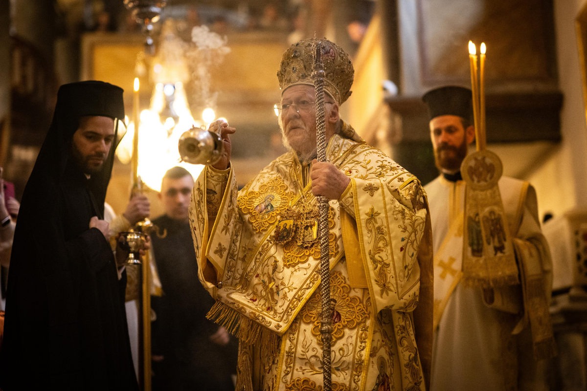 Fener Rum Patrikhanesi'nde Paskalya ayini yapıldı