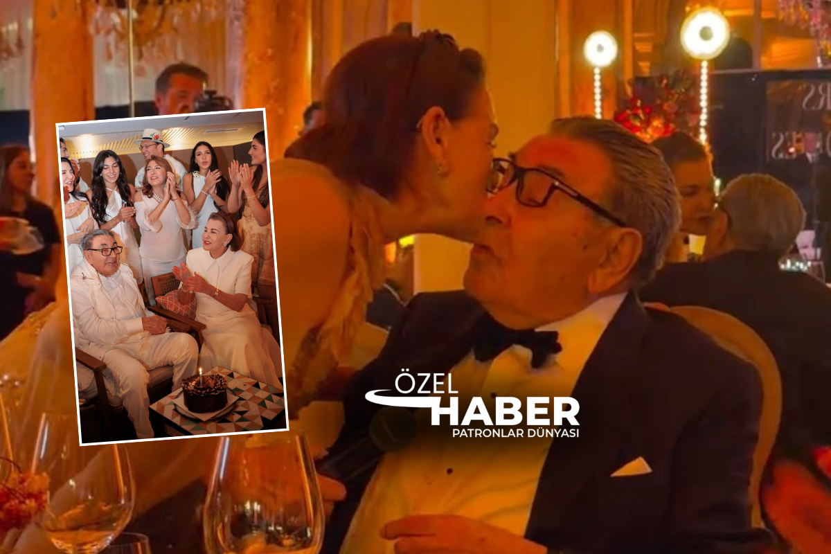 Aydın Doğan’a eşi Sema Doğan’ın 90’ncı yaş hediyesi öpücük oldu