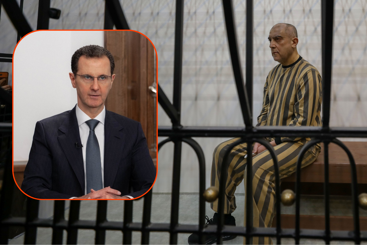 Rusya'ya kaçan Esad gıyabında yargılanıyor kuzeni 'kafes'e kondu