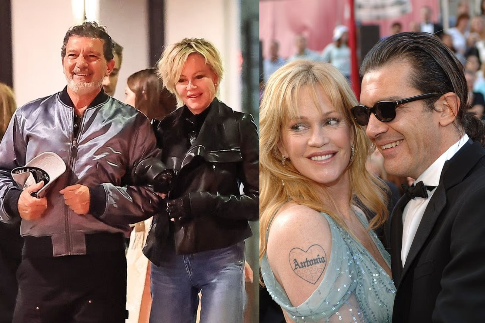 İki ünlü yıldız Antonio Banderas ve Melanie Griffith boşandıktan 12 yıl sonra kol kola