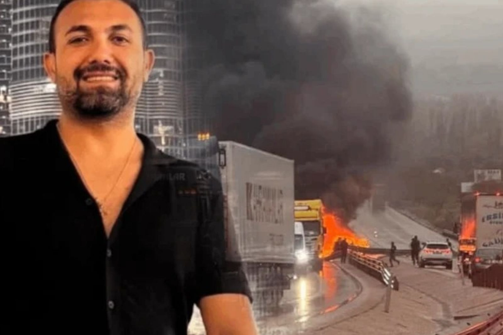 İş insanı Murtaza Topal kazada alev alan otomobilden çıkamadı