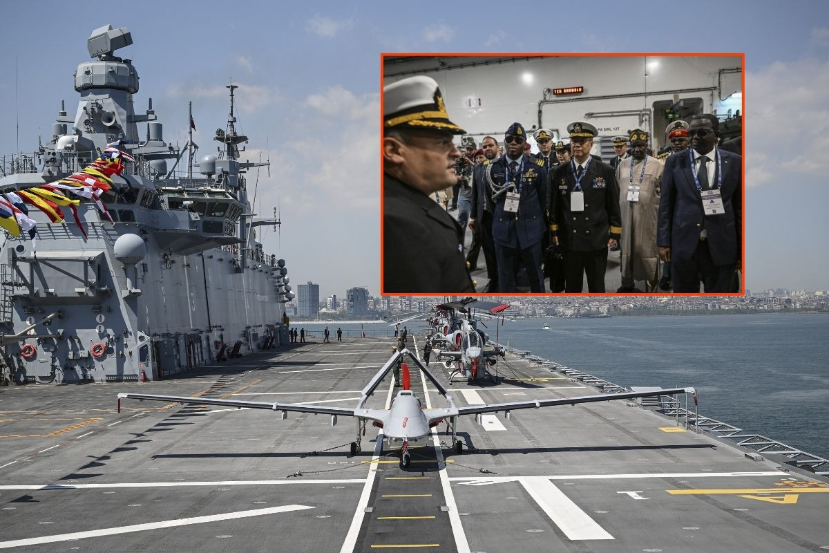 SAHA 2026'da yabancı ülkelerin üst düzey yetkilileri TCG Anadolu'yu ziyaret etti