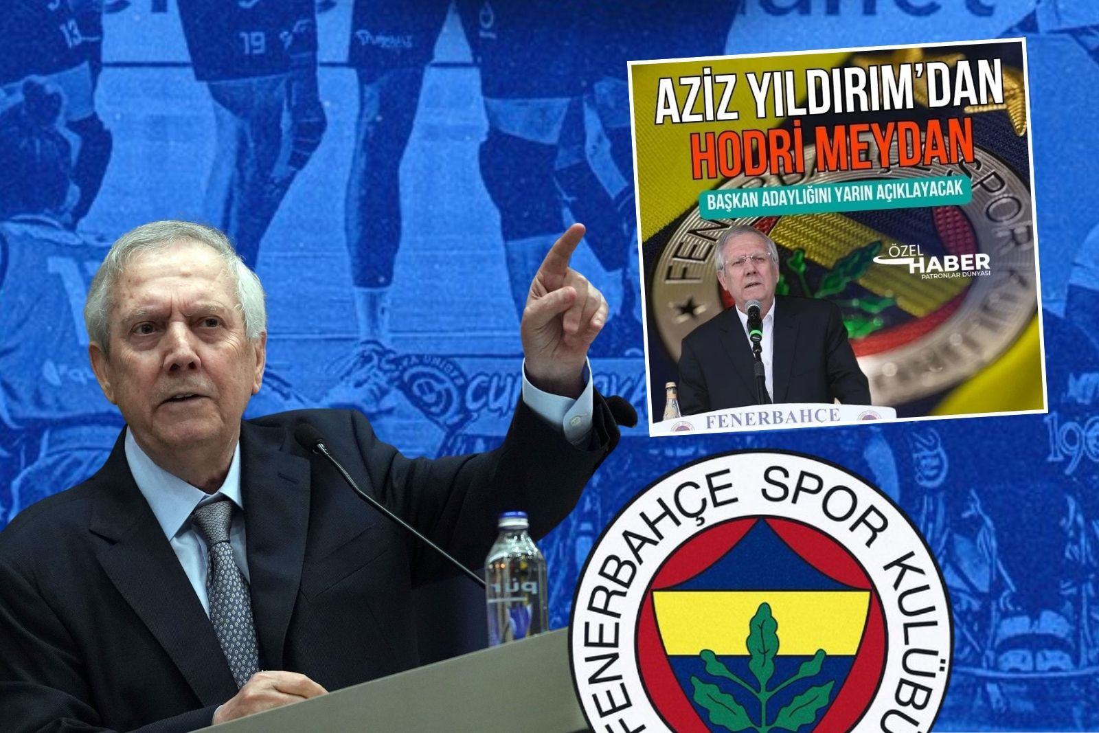 Aziz Yıldırım'ın adaylığını 16 saat önce Patronlar Dünyası duyurdu, bugün Aziz Yıldırım resmen adaylığını açıkladı