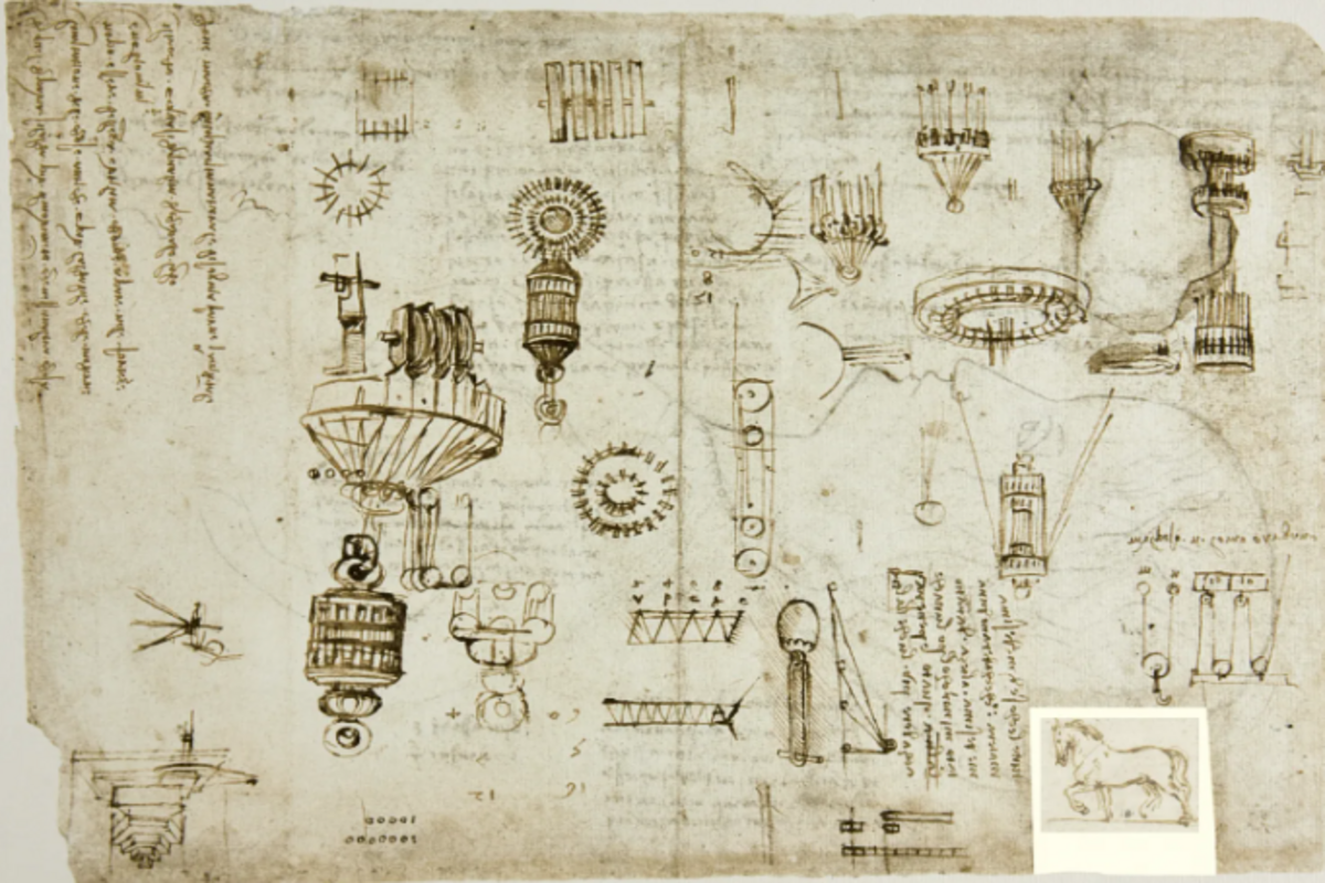 Leonardo da Vinci'nin 16'ncı yüzyılda parçalanan ünlü el yazması Codex Atlanticus dijital projeyle yeniden bir araya getirildi