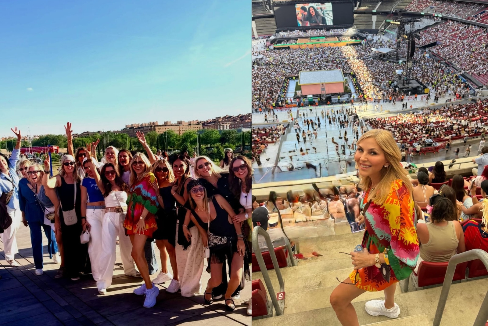 Arzu Sabancı ve dostlarının Madrid'de Bad Bunny konseri coşkusu