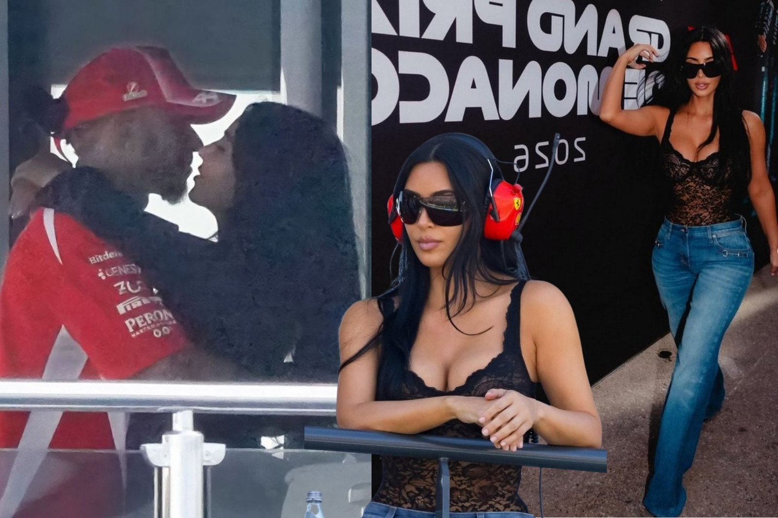Kim Kardashian'dan Lewis Hamilton'a yatta ikincilik öpücüğü