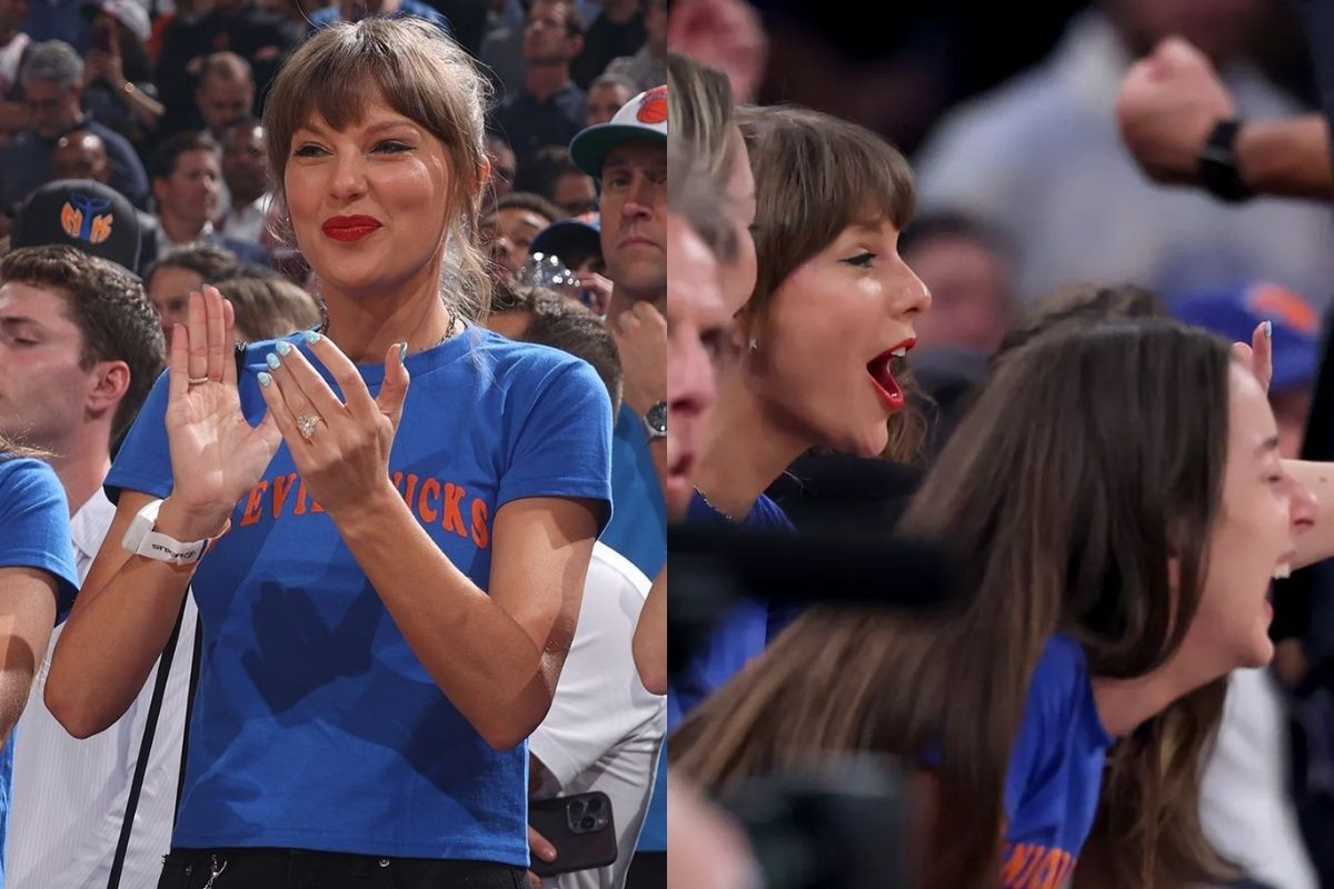 Taylor Swift ve Haim kardeşler Knicks–Spurs maçında