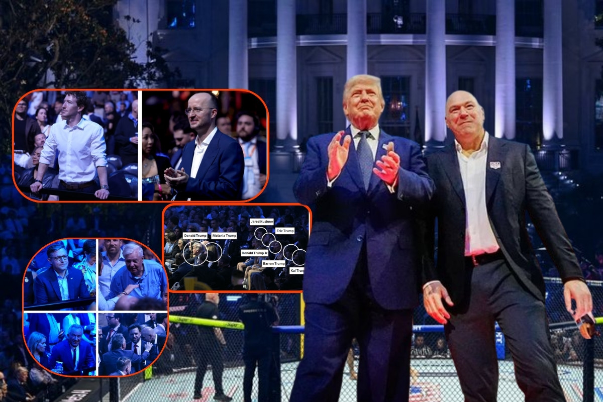 ABD Başkanı Trump, 80'inci yaş gününü ünlü isimlerin katılımıyla Beyaz Saray bahçesinde 'kafes dövüşü' etkinliğiyle kutladı