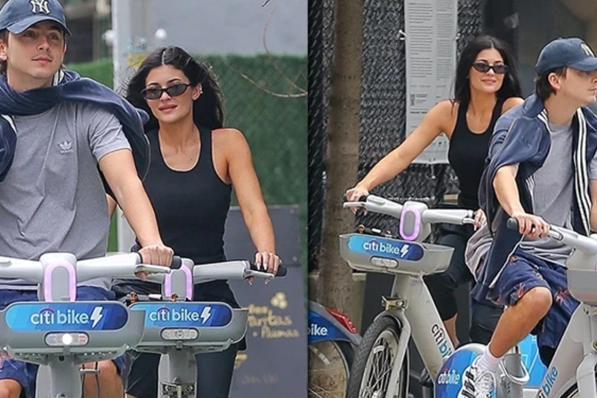 Kylie Jenner ve Timothée Chalamet New York sokaklarında kiralık bisikletle şehir turu yaparken görüntülendi