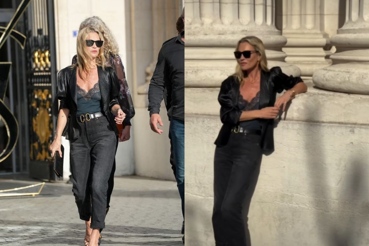 Kate Moss, Paris Moda Haftası'nda