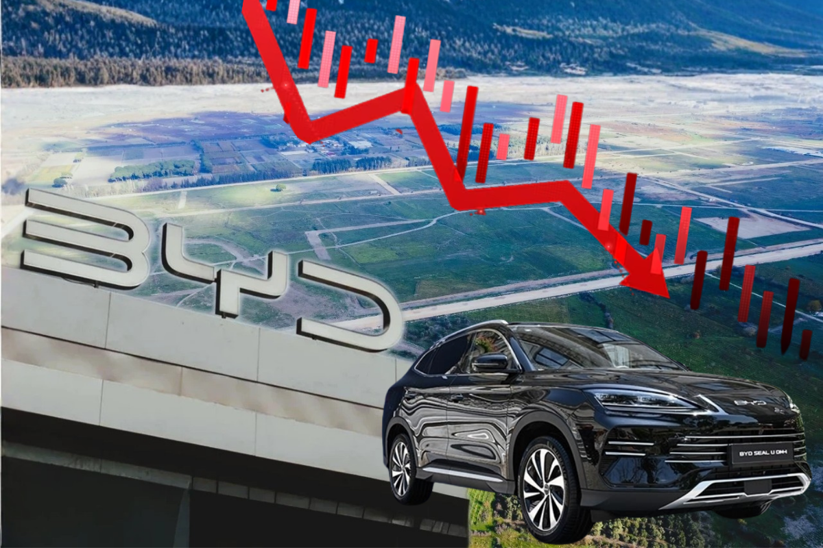 Manisa’da kurmayı vaat ettiği fabrikadan vazgeçen BYD’nin hisseleri son bir ayda yüzde 18,44, yıllık bazda ise yüzde 29,32 düştü