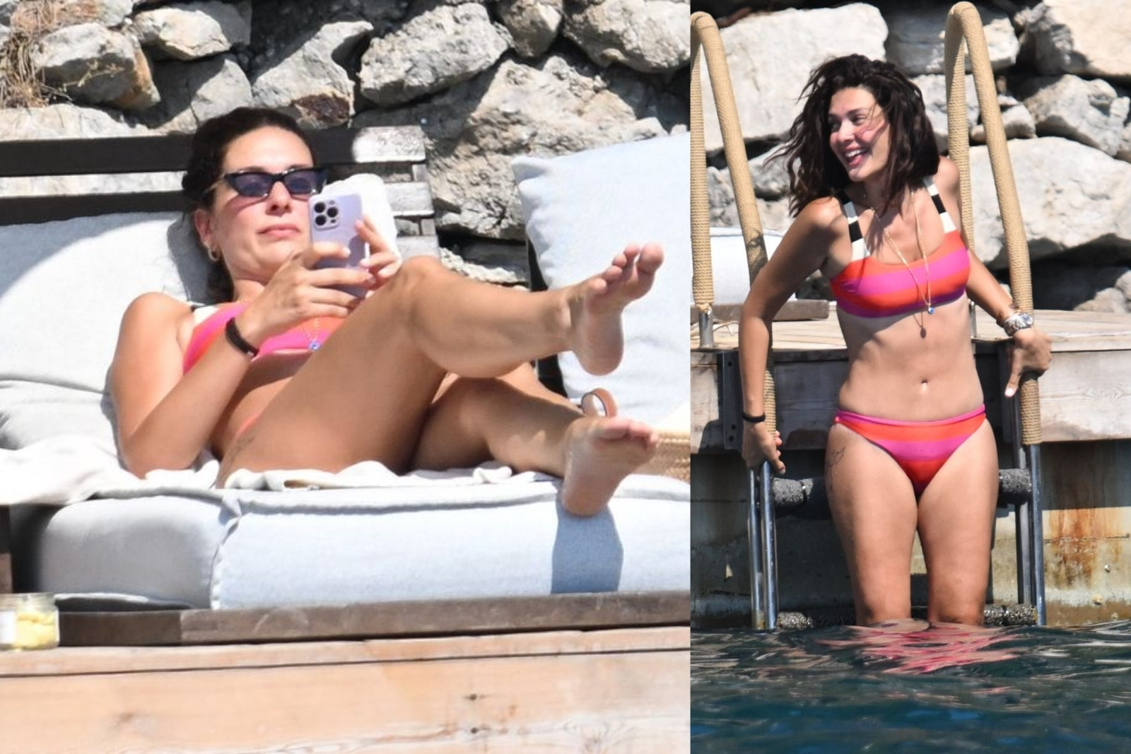 Bergüzar Korel forma girdi Fethiye'de çıktığı tatilde bikiniyi giydi