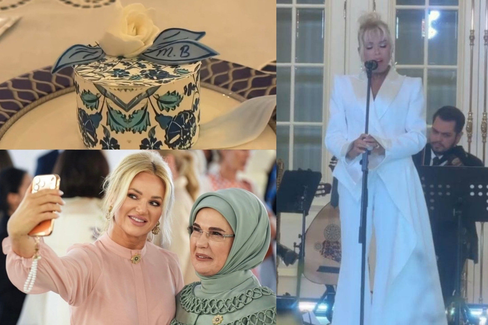 Emine Erdoğan’ın NATO Zirvesinde lider eşlerine düzenlediği davette Ajda Pekkan sahne aldı