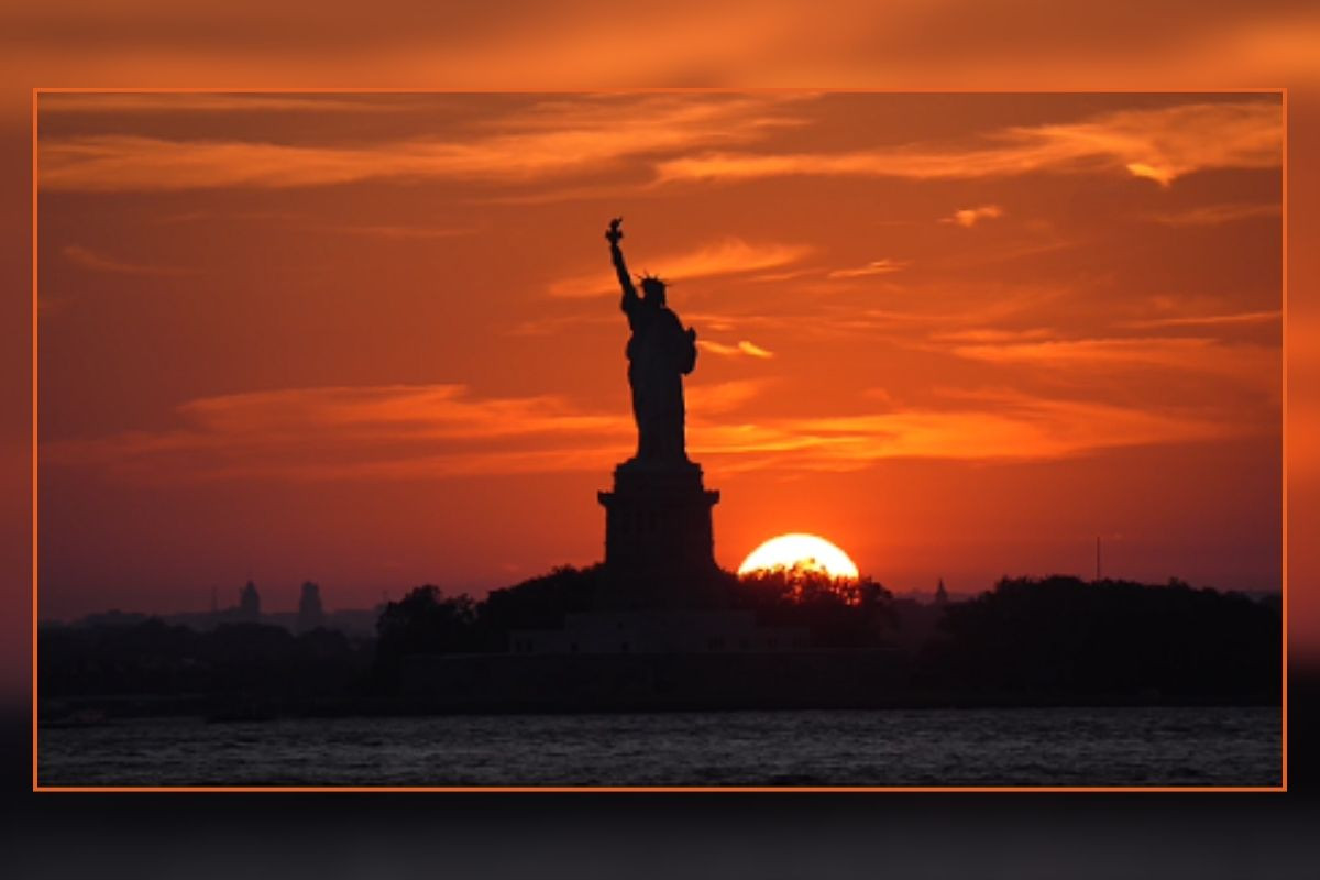 New York'ta gün batımı