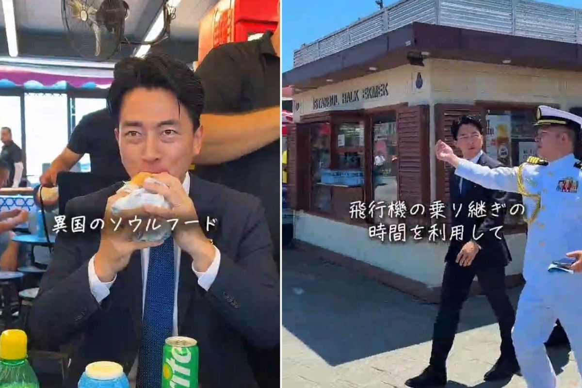 Japonya Savunma Bakanı Koizumi'den Eminönü'nde 'uskumru sandviç' paylaşımı