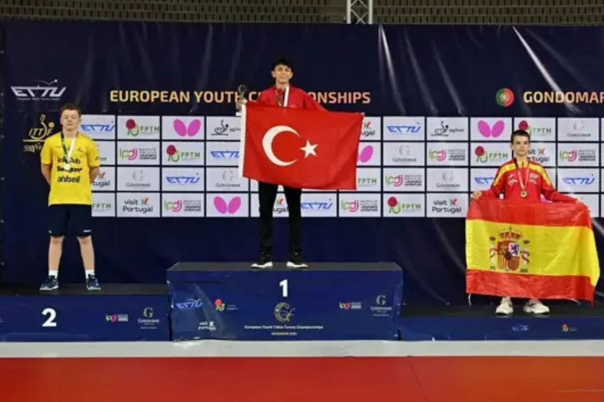 Milli masa tenisçisi Görkem Öçal, Avrupa şampiyonu oldu