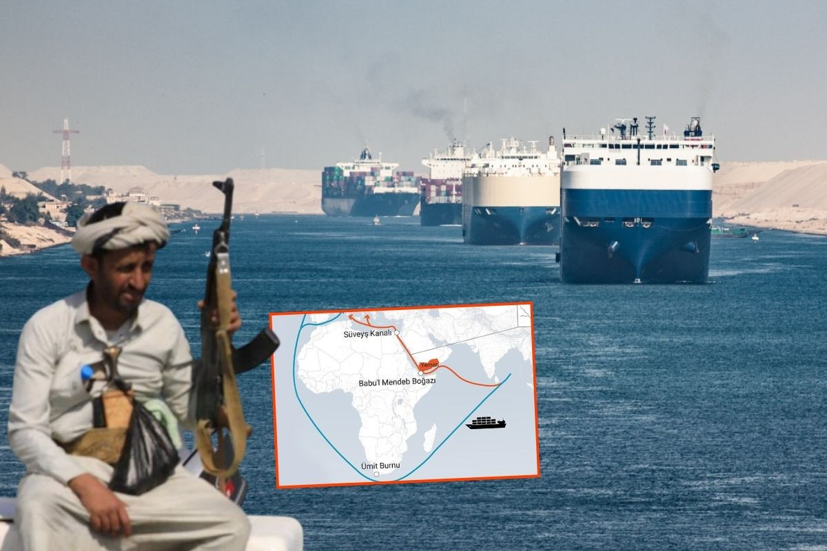 Yemen'deki İran destekli Husiler, Suudi Arabistan'ı deniz ablukasına alınca petrol tankerlerinin yeni rotası Süveyş Kanalı oldu