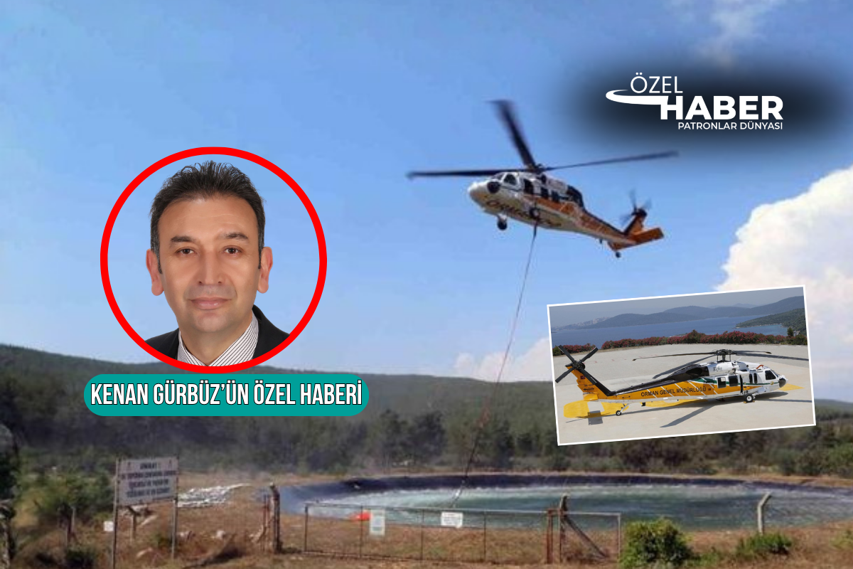 Muğla'daki 2 yangının kontrol altına alınmasında, TUSAŞ'ın geliştirdiği yerli ve milli helikopter T-70 NEFES yangın helikopteri fark yarattı