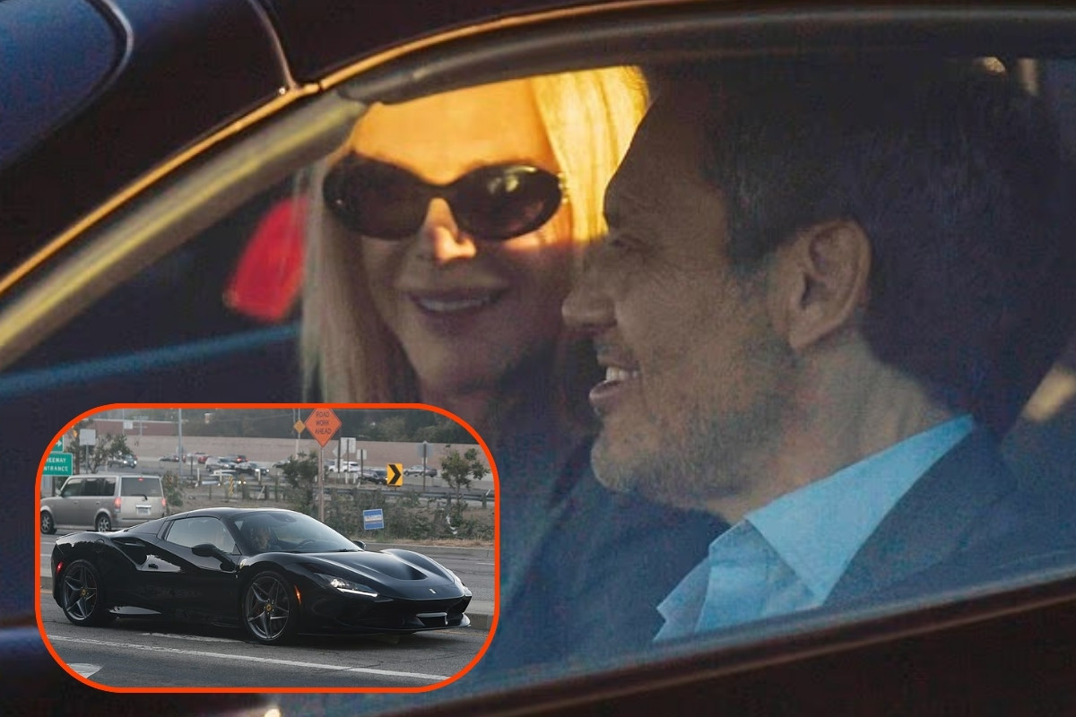 Nicole Kidman, milyoner sevgilisiyle Ferrari'de objektiflere yansıdı