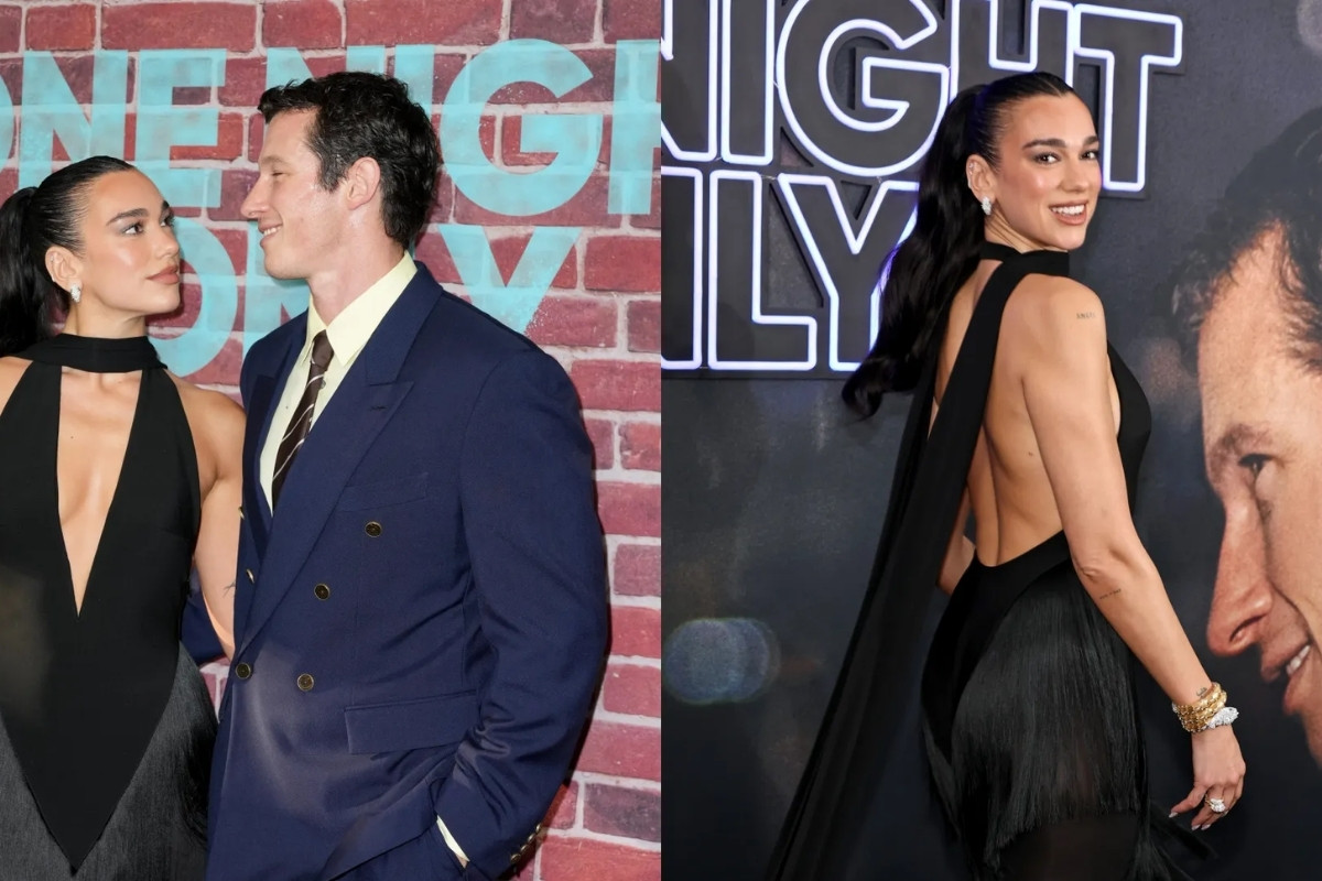 Dua Lipa ve Callum Turner, One Night Only filminin New York galasında